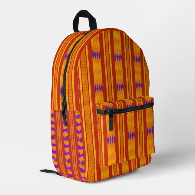 Druckknopfbeutel Bedruckter Rucksack (Rückseitige Ecke links)