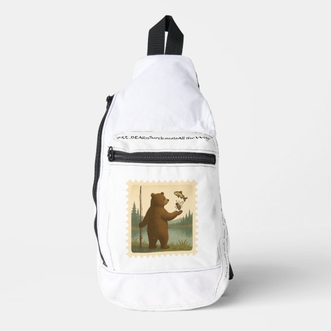 Druckknopfbeutel Crossbody Bag (Vorderseite)