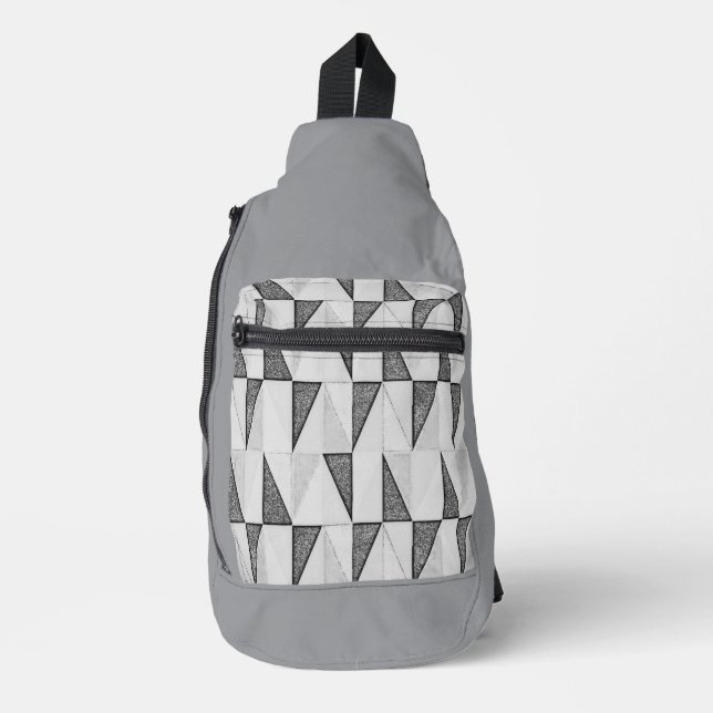 Druckknopfbeutel Crossbody Bag (Vorderseite)