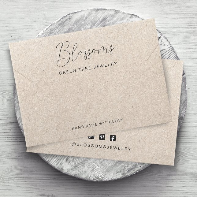 Druckkraftpapier-Netzklemme-Armband-Grafikkarte (Printed Kraft Paper Necklace Bracelet Personalized Display Card)