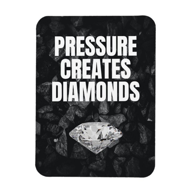Druckkreationen Diamanten - Motivierend Magnet (Vertikal)