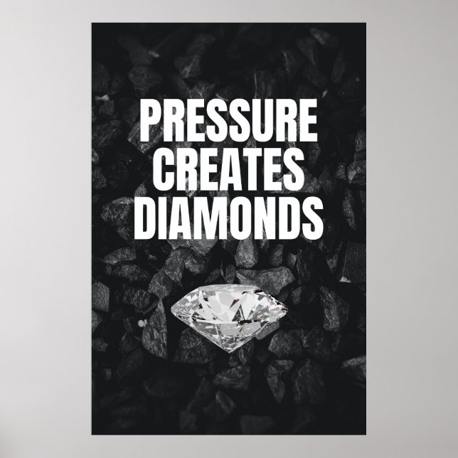 Druckkreationen Diamanten - Motivierend Poster (Vorne)