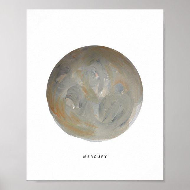Druckkunstdruck auf bemalt Planet Poster (Vorne)