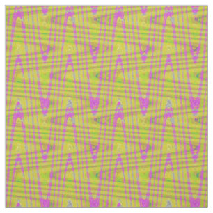 Druckmuster aus Hot Pink Fuschia Gelb Wave Stoff