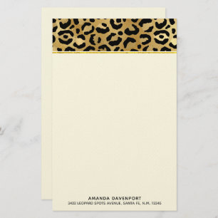 Druckmuster aus Wild & Exotic Leopard Briefpapier
