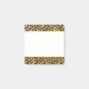 Druckmuster aus Wild & Exotic Leopard Post-it Klebezettel