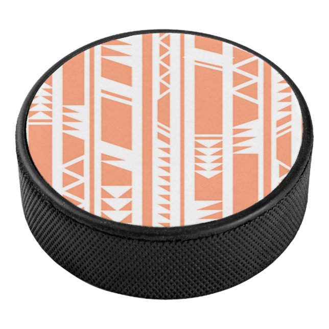 Druckmuster für Pfirsich und weiße Stämme Eishockey Puck (3/4)