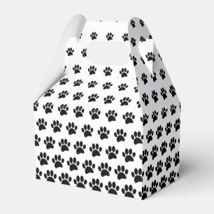 Druckmuster für schwarze und weiße Hunde - Muster Geschenkschachtel