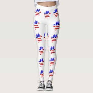 Druckmuster für US-Flaggen Leggings