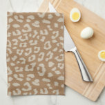 Druckmuster in Beige und Braun Leopard Geschirrtuch<br><div class="desc">Genießen Sie diese weltlichen Küchentouren mit diesem gemusterten Waffelhandtuch aus Strick Leopardenprint in neutralem Beige auf einem zarten,  bräunlichen Hintergrund und machen Sie damit ein unterhaltsames Dekoaccessoire für Ihre eklektische Dekoration Zuhause und Küche.</div>