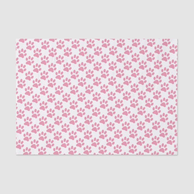 Druckmuster in rosa Farbe Seidenpapier (Vorderseite)