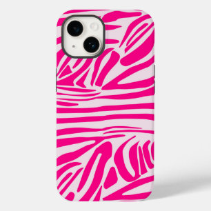 Druckmuster mit rosa Zebrastreifen Case-Mate iPhone 14 Hülle