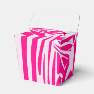 Druckmuster mit rosa Zebrastreifen Geschenkschachtel