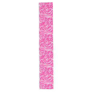 Druckmuster mit rosa Zebrastreifen Großer Tischläufer