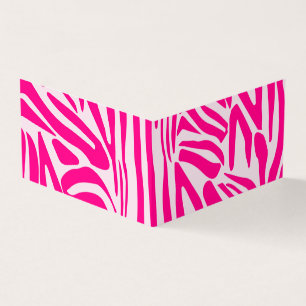 Druckmuster mit rosa Zebrastreifen Visitenkarten