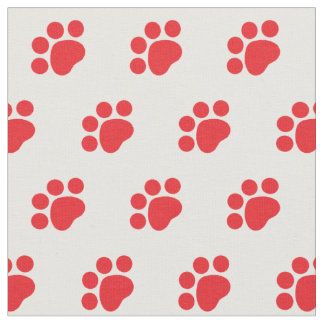 Druckmuster mit roter Farbe Stoff
