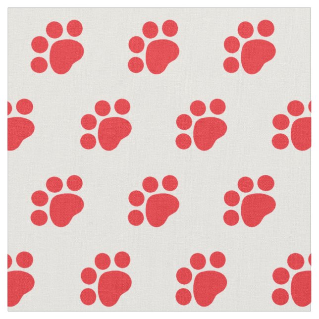 Druckmuster mit roter Farbe Stoff (Nahaufnahme)
