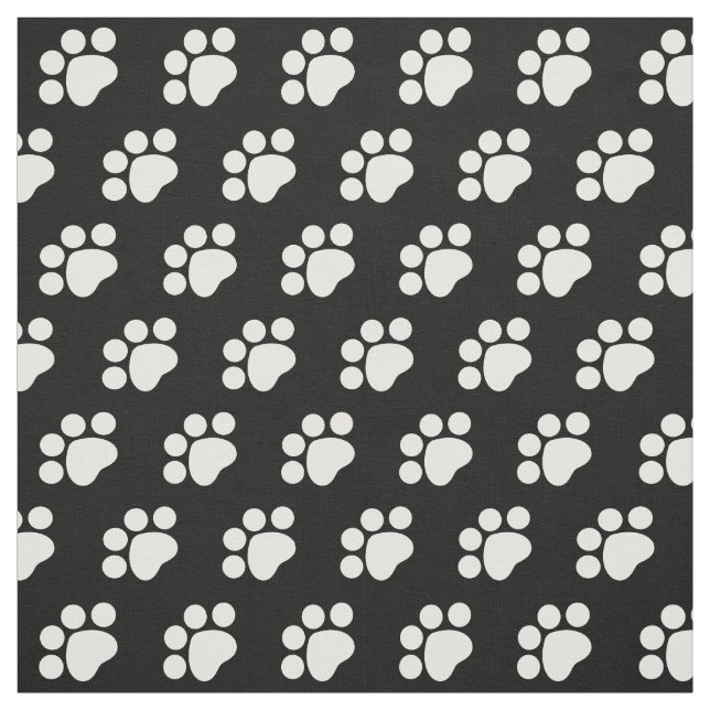 Druckmuster mit weißem Paw Stoff (Muster)