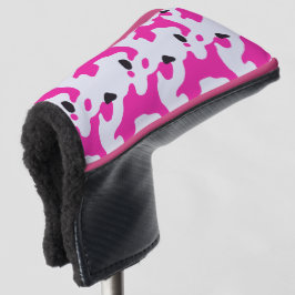 Druckmuster Rosa und Schwarz Kuh Golf Headcover