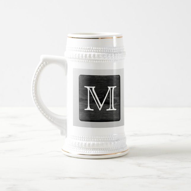 Druckmuster-und Gewohnheits-Buchstabe. Bierglas (Links)