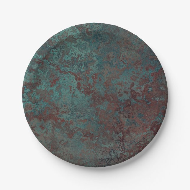 Druckplatte "Kupfer" Pappteller (Vorderseite)