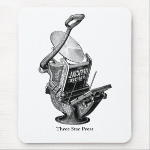 Druckpresse, Drucktaste Golding-Maus-Pad Mousepad