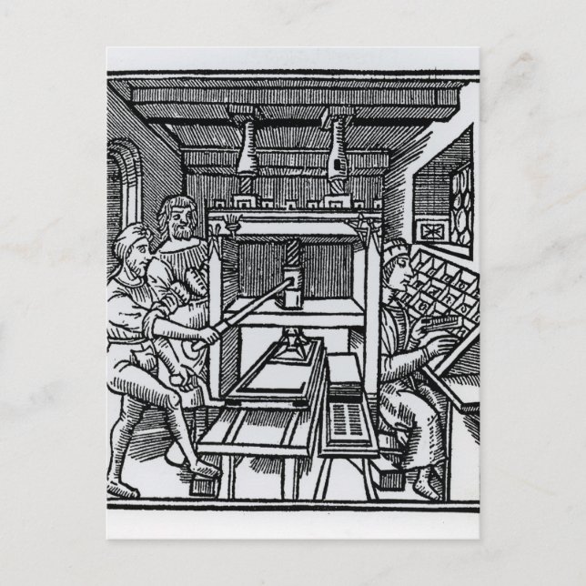 Druckpresse Postkarte (Vorderseite)