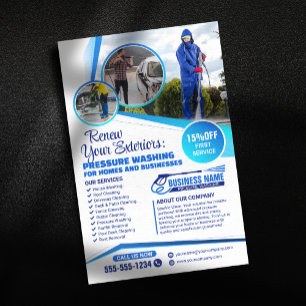 Druckreinigung Hausreinigung Service Flyer