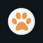 Druckschrift einfügen magnet<br><div class="desc">Fun Paw Print Design für Tierfreunde!</div>