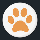 Druckschrift einfügen magnet<br><div class="desc">Fun Paw Print Design für Tierfreunde!</div>