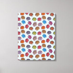 Druckspikes Rose, modernes Blumenmuster Leinwanddruck
