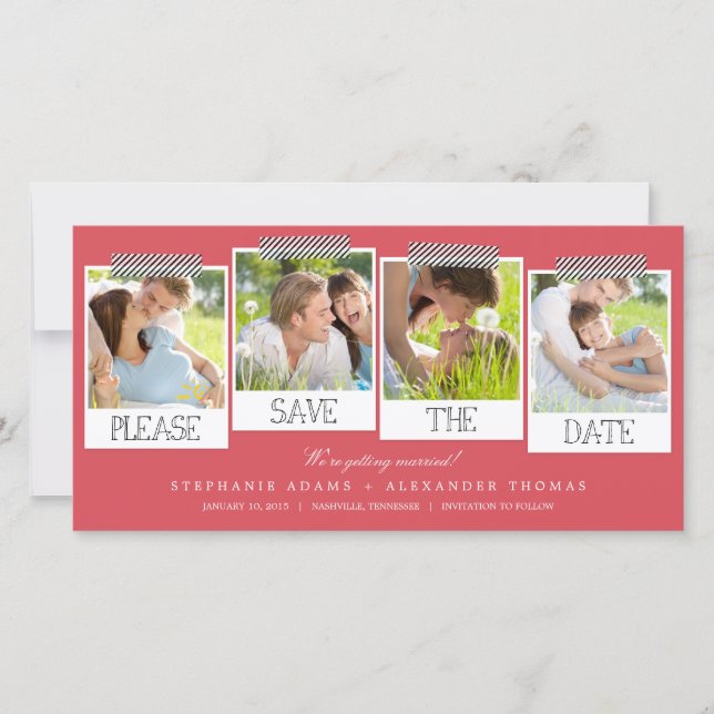 Druckt Save the Date Foto Cards (Vorderseite)