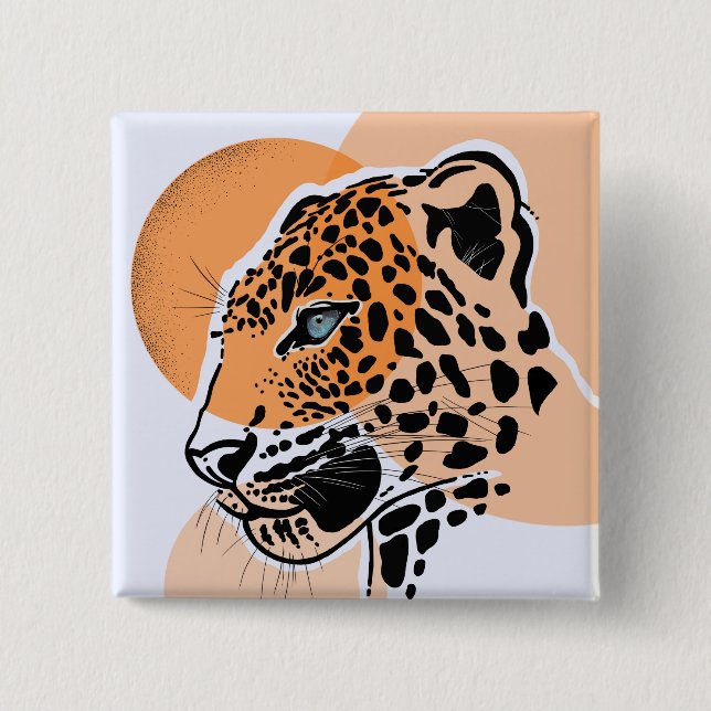 Drucktaste für Taschen, Jacken und Hats aus Leopar Button (Vorderseite)