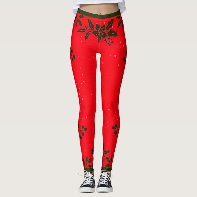 DRUCKTE HOLLY-Leggings Leggings (Vorderseite)
