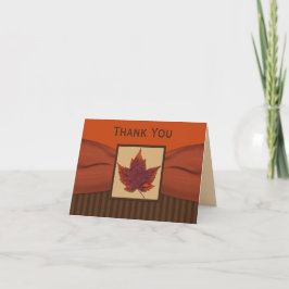 DRUCKTE RIBBON Herbstlease Vielen Dank Notiz Karte