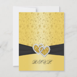 DRUCKTE RIBBON-RSVP-Karte RSVP Karte