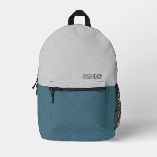 Druckversion Bedruckter Rucksack (Vorderseite)