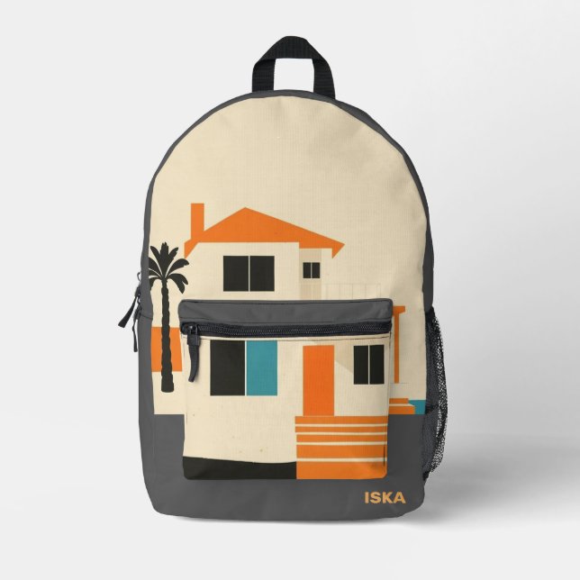 Druckversion Bedruckter Rucksack (Vorderseite)