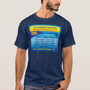 Druckvorlage (Power) Waschen und Reinigung T-Shirt