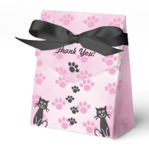 Druckvorschubbox für katzenrosa schwarze Paw anpas