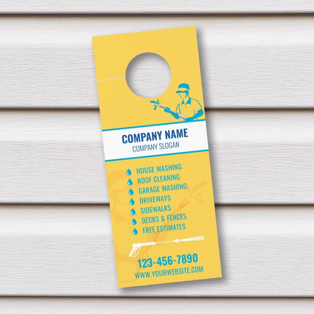 Druckwaschtürbeinbruch, Power-Washer-Gefährdung Türanhänger (Von Creator hochgeladen)