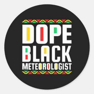 Drug Black Meteorologe African American History Runder Aufkleber
