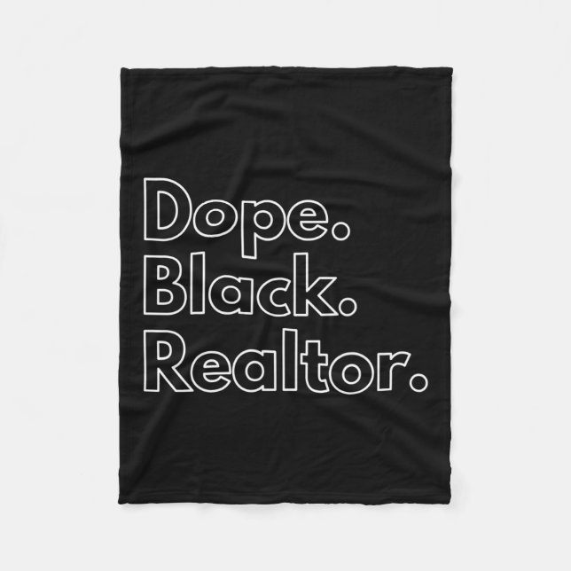Drug Black Realtor African American Black History Fleecedecke (Vorderseite)