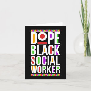Drug Black Social Worker African American Social W Karte