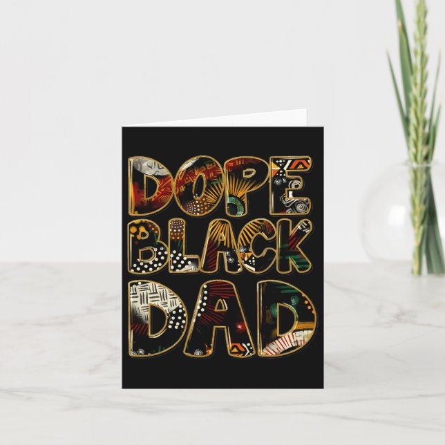 Drug Black Vater Black Vathers Day Problem Junetem Karte (Vorderseite)