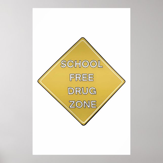 Drug Free For School Poster (Vorne)