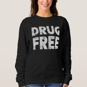 Drug free Red Ribbon Wewareness Say No to Drug Sweatshirt