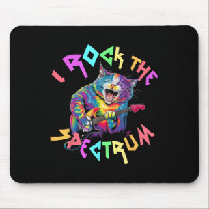 Drug I rock the spectrum autism Vater Peace Liebe Mousepad