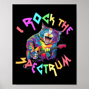 Drug I rock the spectrum autism Vater Peace Liebe Poster