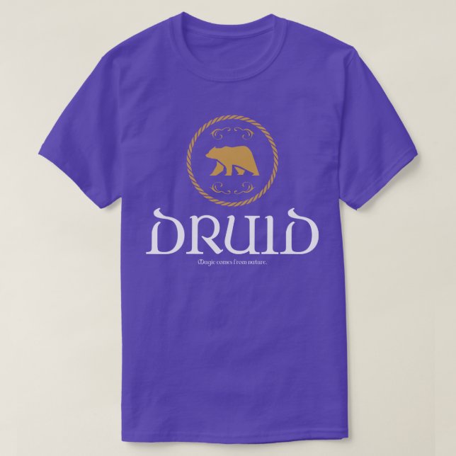 Druid Druids Magic Tabletop RPG Addicdict T-Shirt (Design vorne)